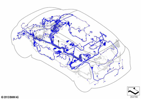 Main Wiring Harness for 2019 BMW i3s 120Ah #2