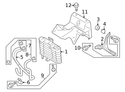 Trans Oil Cooler for 2014 Mitsubishi Lancer #0