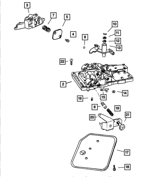 Valve Body for 2001 Jeep Wrangler #3