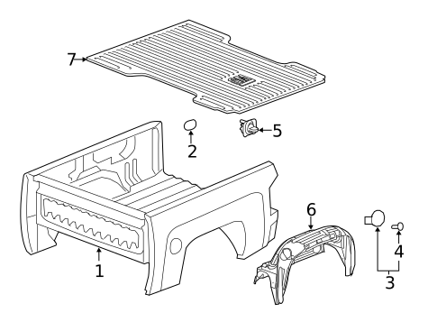 Pick UP Box for 2016 Chevrolet Silverado 1500 #0
