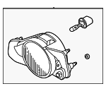 MR972845 - Electrical: Fog Lamp Assembly for Mitsubishi Image