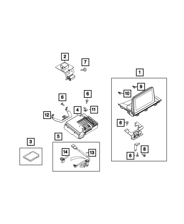 68383524AA - Electrical: Multimedia Display for Mopar Image