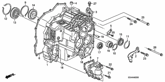 AT Transmission Case (L4) for 2007 Honda Accord #0