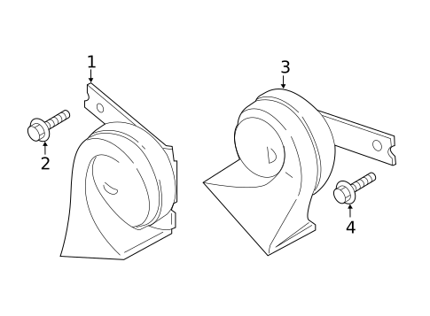 Horn for 2022 Hyundai Santa Fe #0