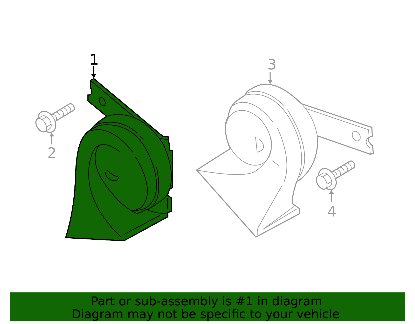 Genuine Horn for 2023 Hyundai Santa Fe | Part# 96611-S1600 | Hyundai ...