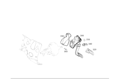 Pedal Assembly with Bearing for 2021 Mercedes-Benz AMG GT 53 #0