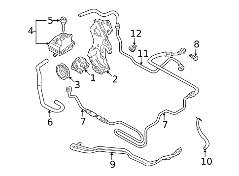 Pump & Hoses for 2000 Audi TT #0