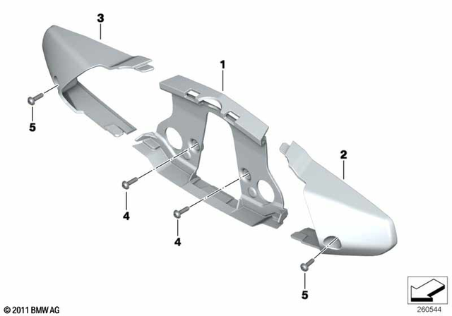 46637715517 - : Tail Light Finisher, Left for BMW-Motorrad Image