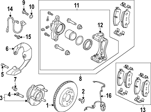 58940PI000 - : ABS Sensor for Hyundai Image