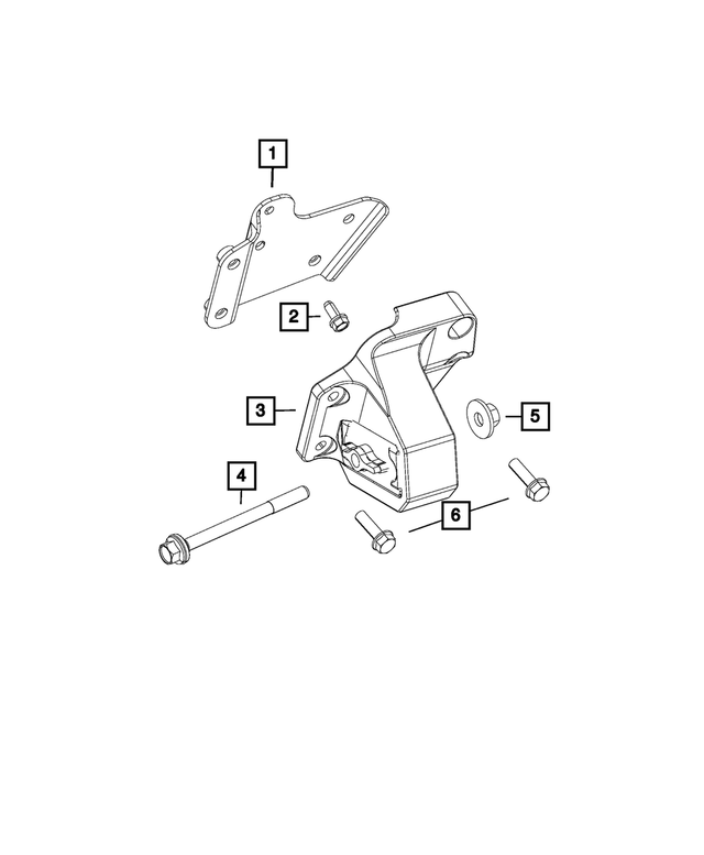 68275590AA - Engine: Engine Mount Bracket for Mopar Image image