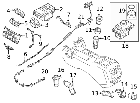 Front Console for 2019 Land Rover Range Rover #2