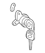 6905141050 - Body: Cylinder &amp; Keys for Toyota Image