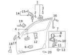 69760AC020 - Body: Lock Cable for Toyota Image