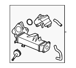 11717823210 - Emission System: Cooler for BMW: 328d, 328d xDrive, 535d, 535d xDrive, X5 Image