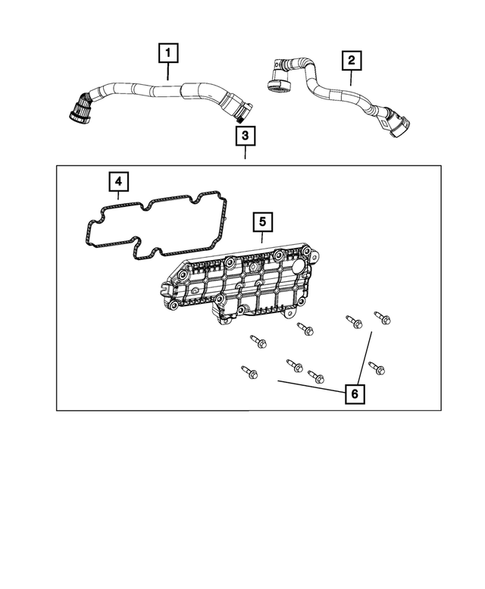 Crankcase Ventilation for 2024 Jeep Wrangler #1