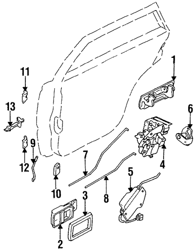 H255016E10 - : Door Lock Actuator Motor for Nissan Image
