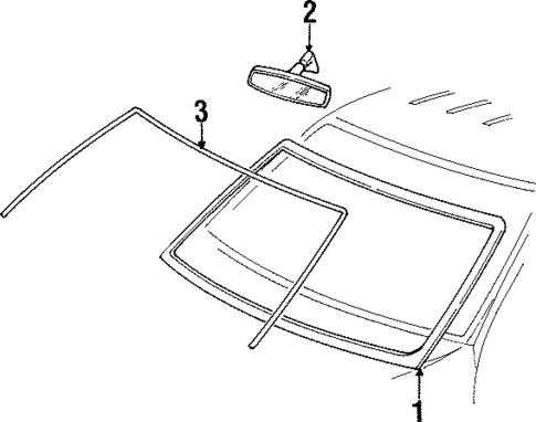 Reveal Moldings for 1998 Mercury Mountaineer #0