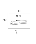 68523966AC - Electrical: Center High Mounted Stop Lamp for Ram: 2500, 3500 Image