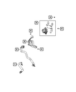 68591729AA - Air Conditioners and Heaters: Heater Return Hose for Mopar Image