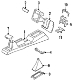 77703SB2010 - Body: Console Assembly Bracket for Honda: Civic Image