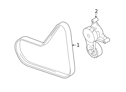 Belts & Pulleys for 2006 Volkswagen GTI #0