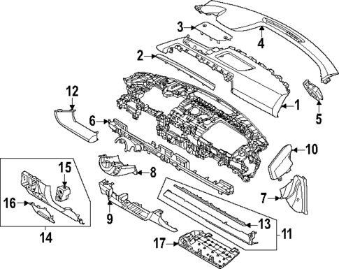 Instrument Panel Components for 2025 Hyundai Ioniq 6 #0