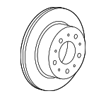 68302369AB - : Disc Brake Rotor for Ram: ProMaster 1500, ProMaster 2500, ProMaster 3500 Image