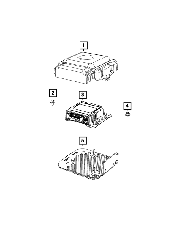 56038962AD - Electrical: Occupant Restraint Control Cover for Mopar Image