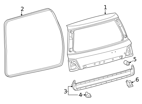Gate & Hardware for 2015 Toyota Land Cruiser #1