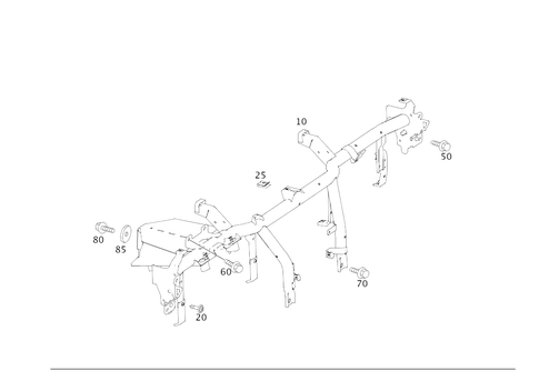 Crossmember Below Instrument Panel for 2017 Mercedes-Benz AMG GT S #0