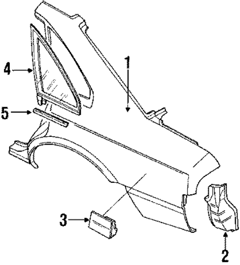 Outer Components for 1990 INFINITI Q45 #0