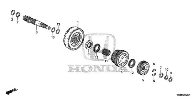 AT Third Shaft - Clutch (3rd) (5AT) for 2011 Honda Odyssey #0