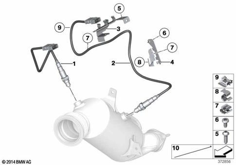 Catalytic Converter / Front Silencer for 2014 BMW Hybrid 5 #1