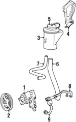 F8AZ3490BA - Steering: Reservoir Bracket for Ford Image