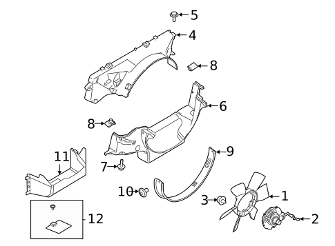 Cooling Fan, Clutch & Motor for 2021 Ford F-150 #0