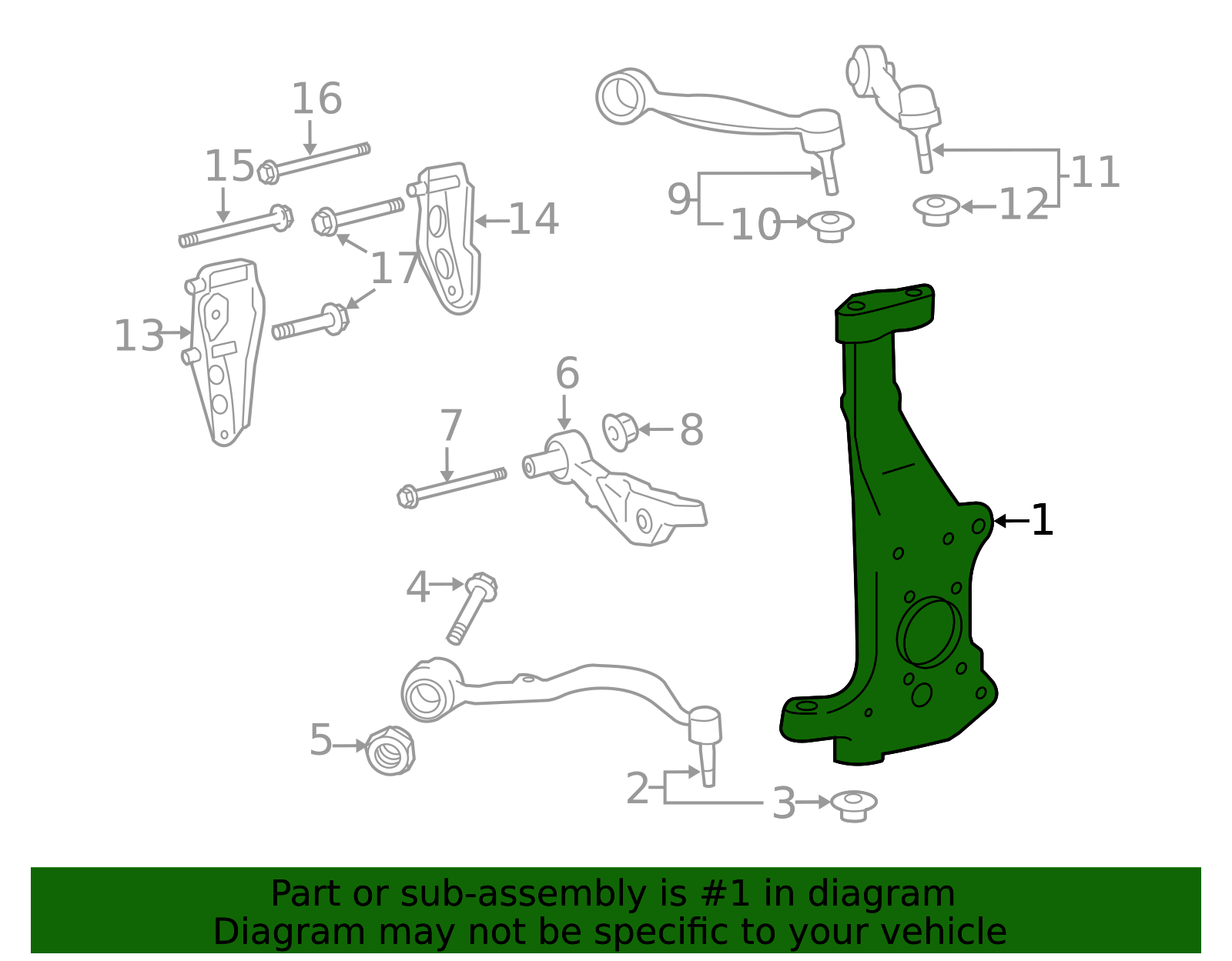 2007-2017 Lexus Steering Knuckle 43201-59045 | OEM Parts Online