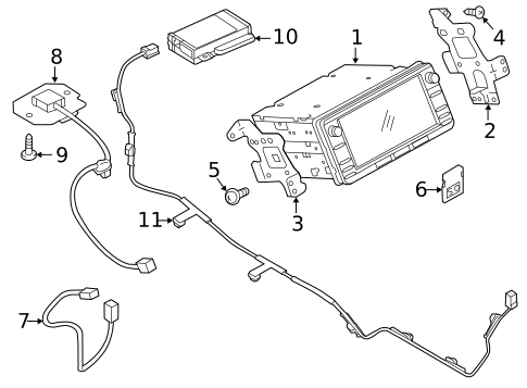 Navigation System Components for 2016 Mitsubishi Outlander Sport #0