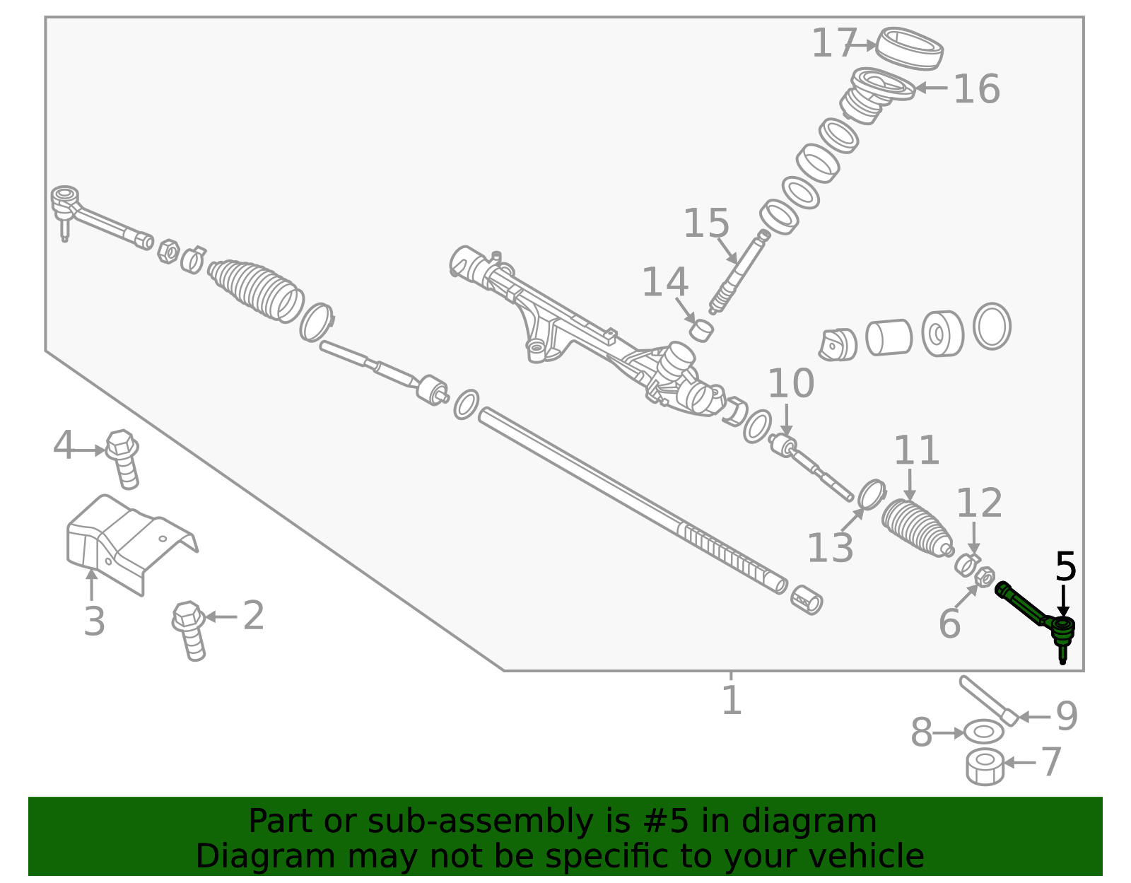 56825-N9100 - Outer Tie Rod 2023-2026 Kia Sportage | Kia.Parts Store
