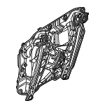51335A620E8 - Body: Window Regulator for BMW Image