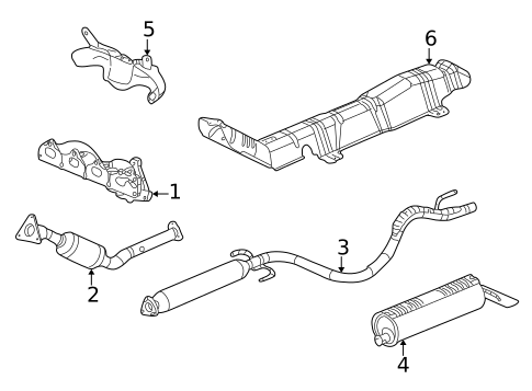 Exhaust Components for 2006 Saturn Ion #1