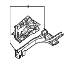 645001F010 - Body: Apron/Rail Assembly for Kia: Sportage Image