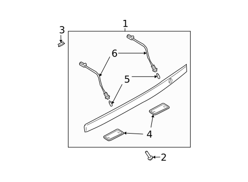 License Lamps for 2005 Kia Sorento #0