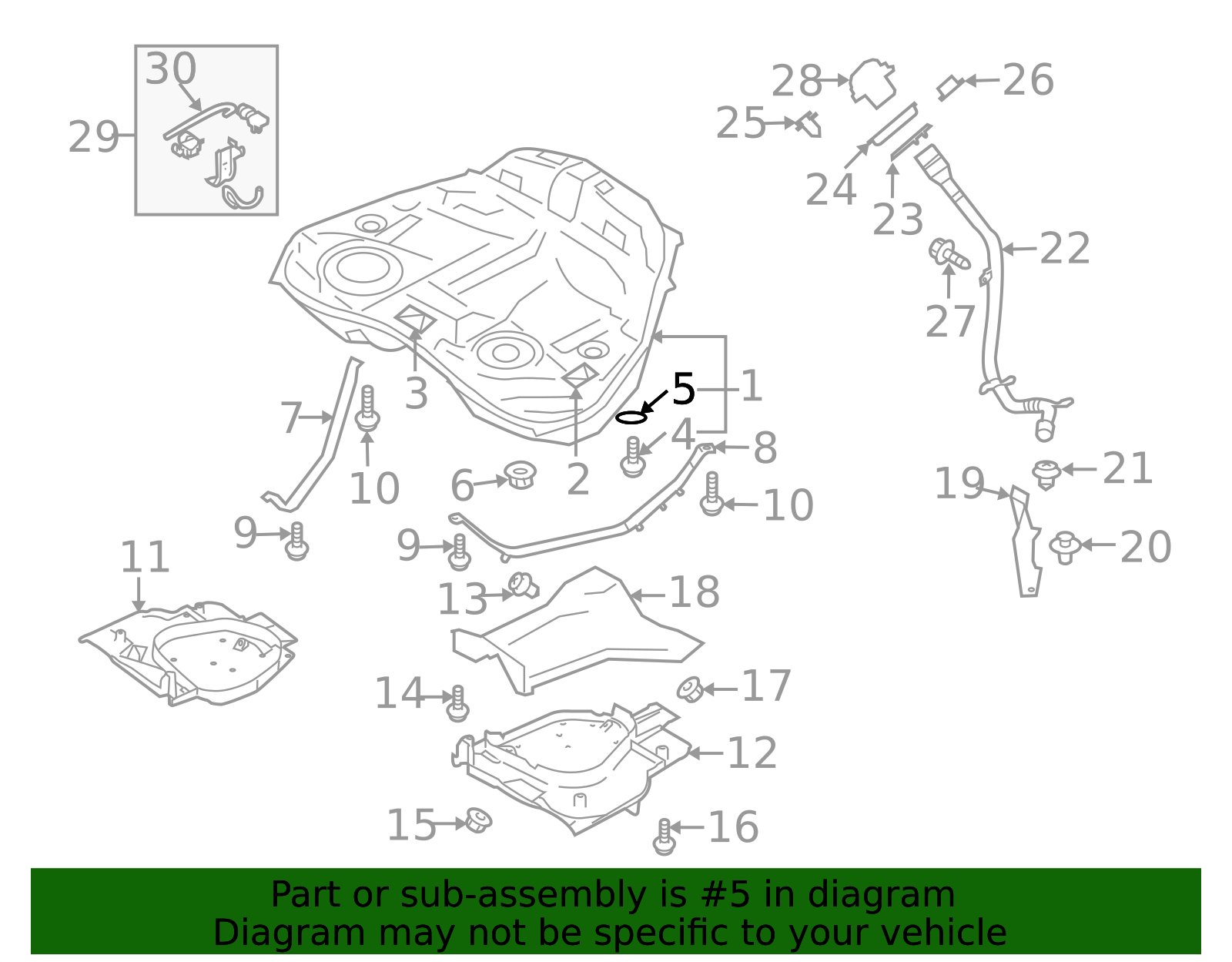 2005-2008 Subaru Fuel Tank Packing 42060AA080 | Subaru Parts Store