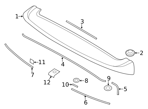 Rear Spoiler for 2014 Kia Sorento #0