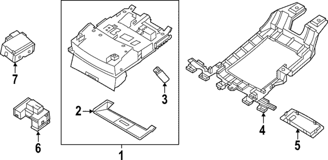 264306RR0B - : Map Lamp Assembly for Nissan Image