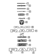 68363040AB - Exterior Ornamentation: Nameplate for Mopar Image