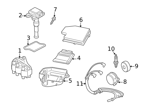 Ignition System for 2002 Audi A6 Quattro #0