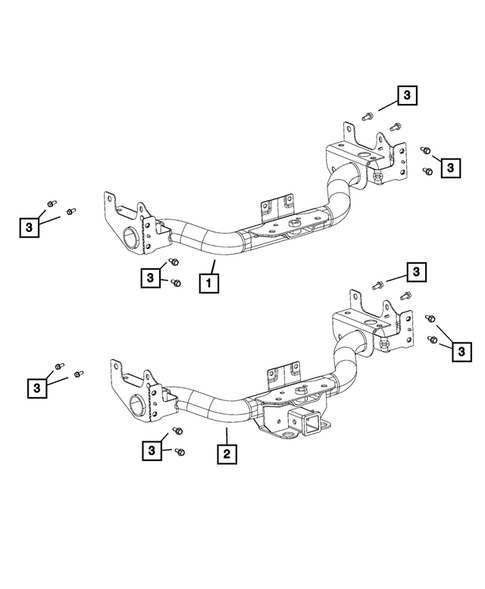 Trailer Tow and Tow Hooks for 2011 Ram 1500 #0