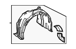 5380606221 - Body: Fender Liner for Toyota Image image