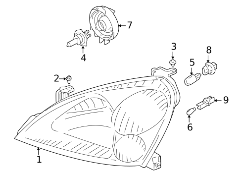 Bulbs - Chassis for 2005 Suzuki Aerio #0